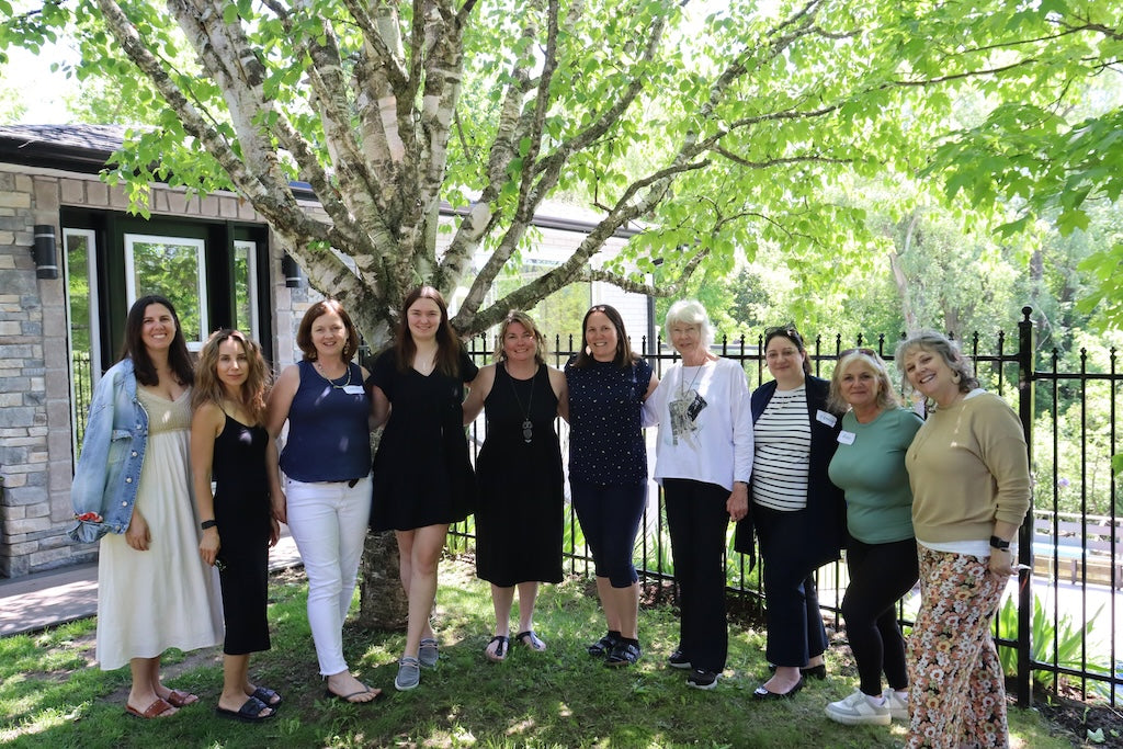 Retreat Group from One Day Women's retreat held at Woolen Mill Kitchen in the beautiful village of Erin, Ontario.